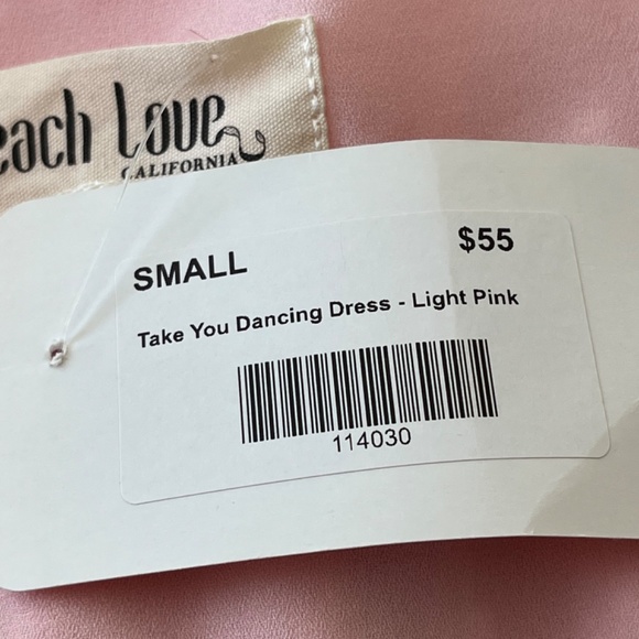 NWT Peach Love California Pink Fit & Flare Mini Dress S - Picture 9 of 12